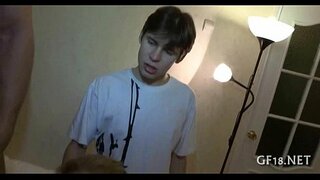 Perversa ulleres home té la mà