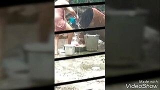 ���້ານ bhabi ແດງໃຫ້ເຫັນຂອງນາງເຄິ່ງແຄງຂອງຮ່າງກາຍ ໒