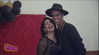 Bruna Ferraz, actriz porno, no aniversario da Vanderson York